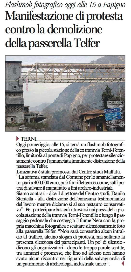 Corriere dell'Umbria 12/01/2014