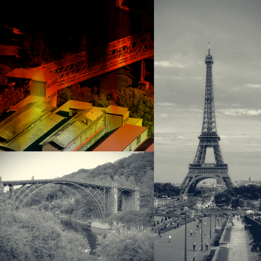 Telfer, Iron Bridge e Tour Eiffel