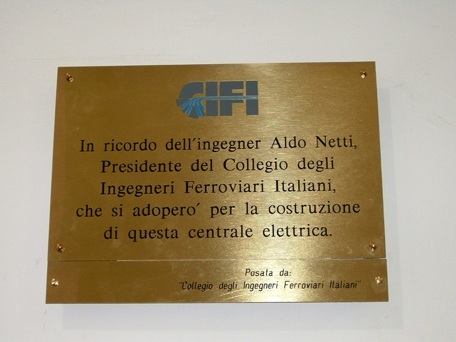 Targa del CIFI dedicata all'ingegner Aldo Netti