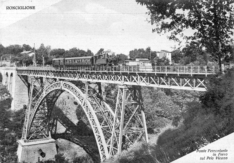 Ponte di Ronciglione, immagine d'epoca
