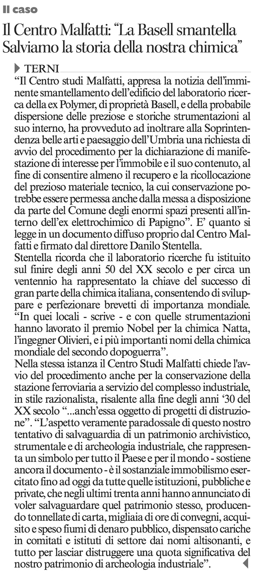 Corriere dell'Umbria 25-05-2015 p. 24