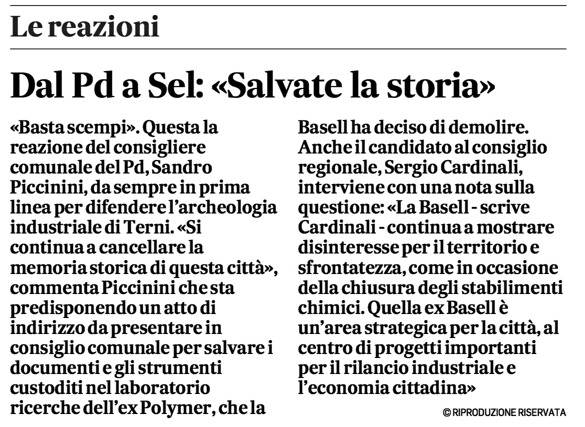 Il Messaggero 26-05-2015 p. 47 Piccinini