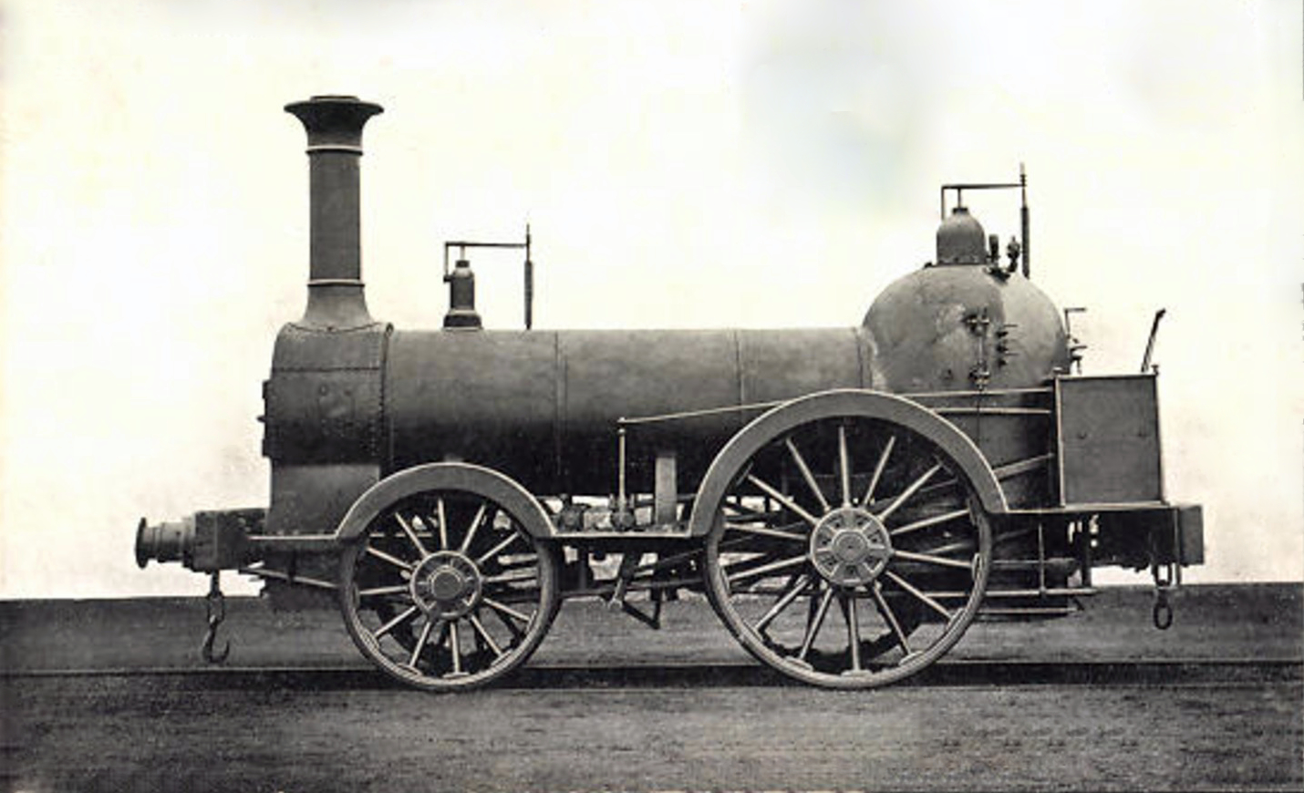Locomotiva in servizio sulla Liverpool-Manchester, 1835