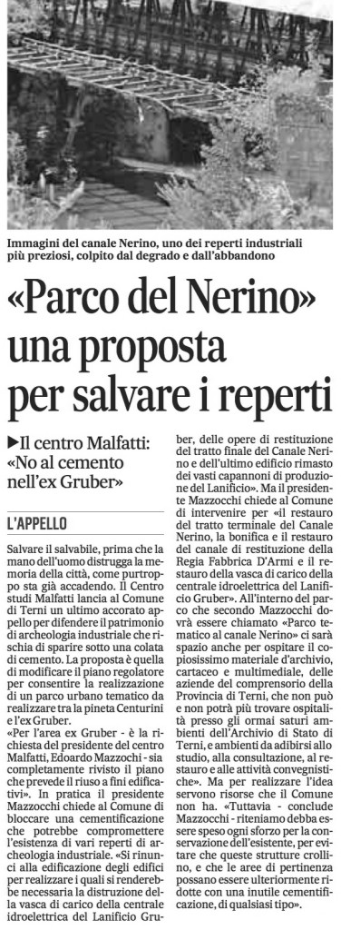 Il Messaggero del 13-05-2013, p. 48.