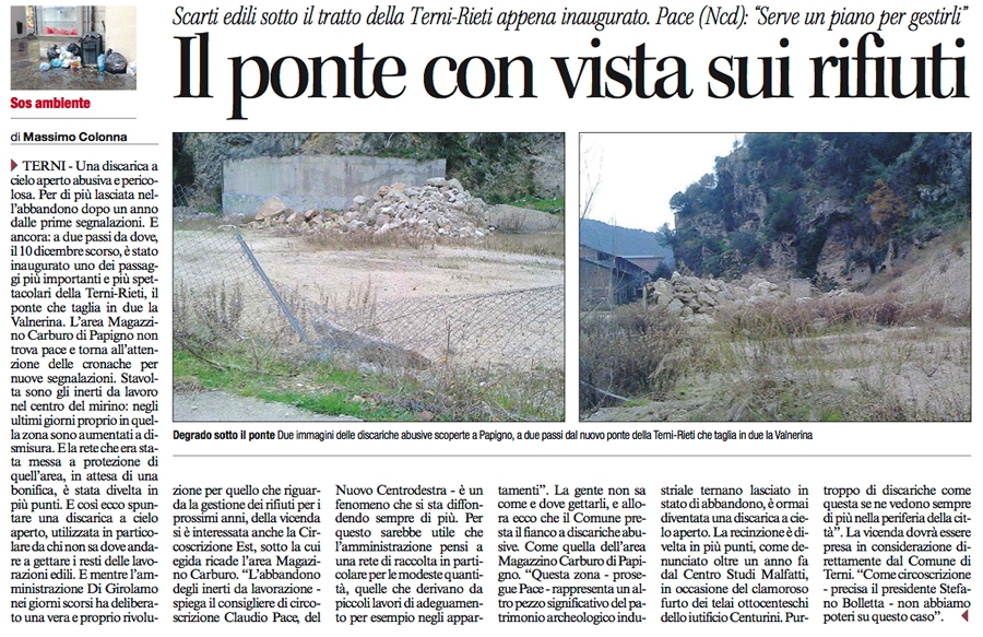 Corriere dell'Umbria 29/12/2013