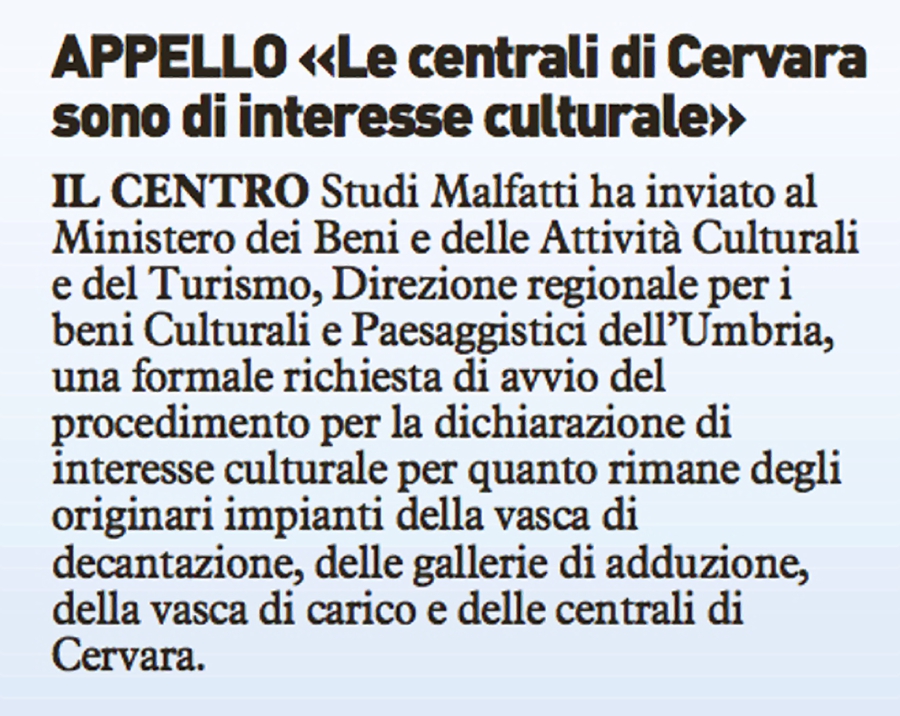 La Nazione Umbria 30/01/2014
