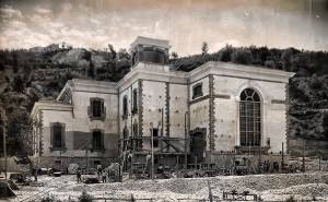 La centrale in fase di avanzata costruzione