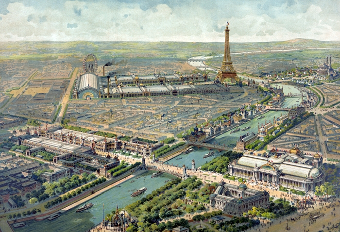 Vista panoramica dell'Esposizione Universale di Parigi 1900