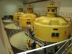 Centrale di Taio. Sala macchine.