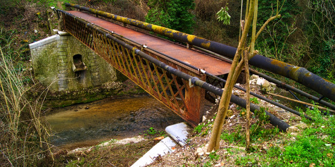 Ponte in ferro sul Nera per la condotta forzata
