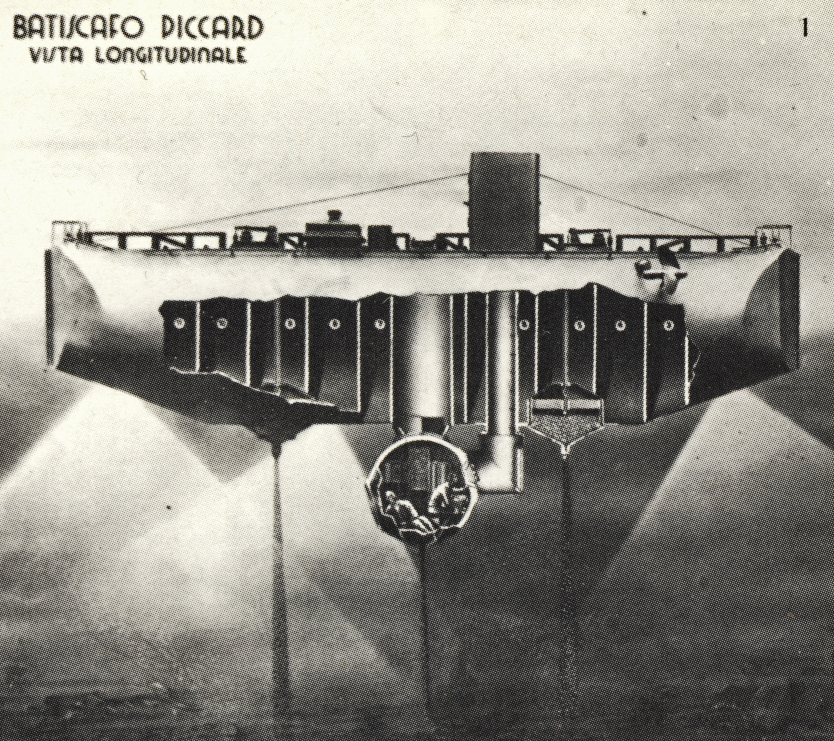 Batiscafo Trieste -  Costruzione illustrazione, Trieste, Geologia